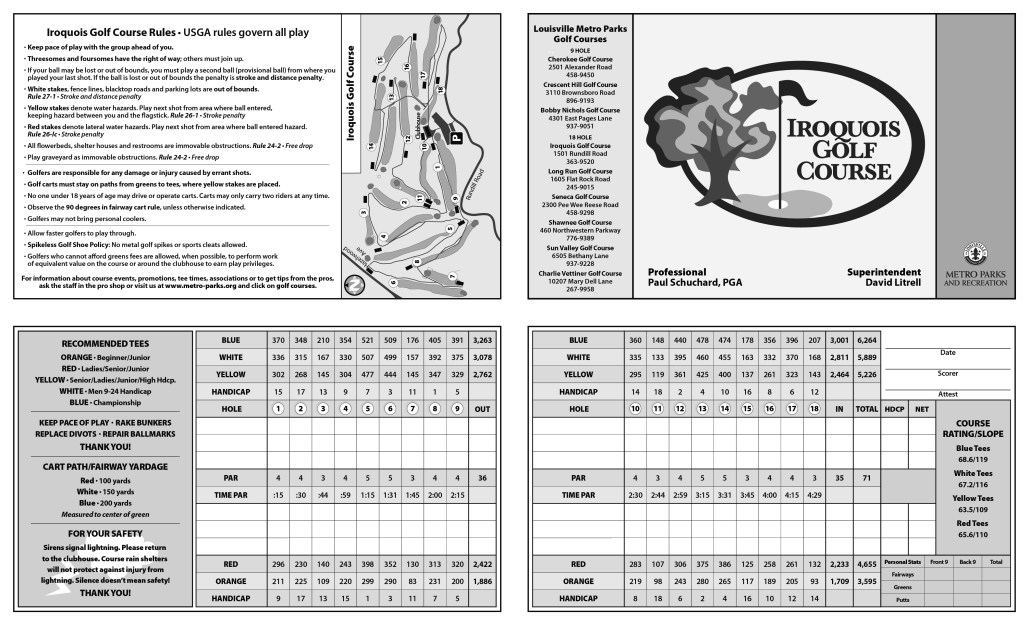 Iroquois Golf Course Info and Rates Louisville Parks and Recreation